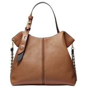 NWT Michael Kors Downtown Astor Large Shoulder Bag Luggage brown